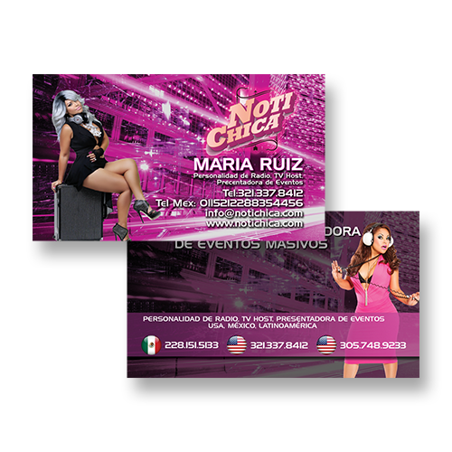 Noti Chica Business Card - Front & Back