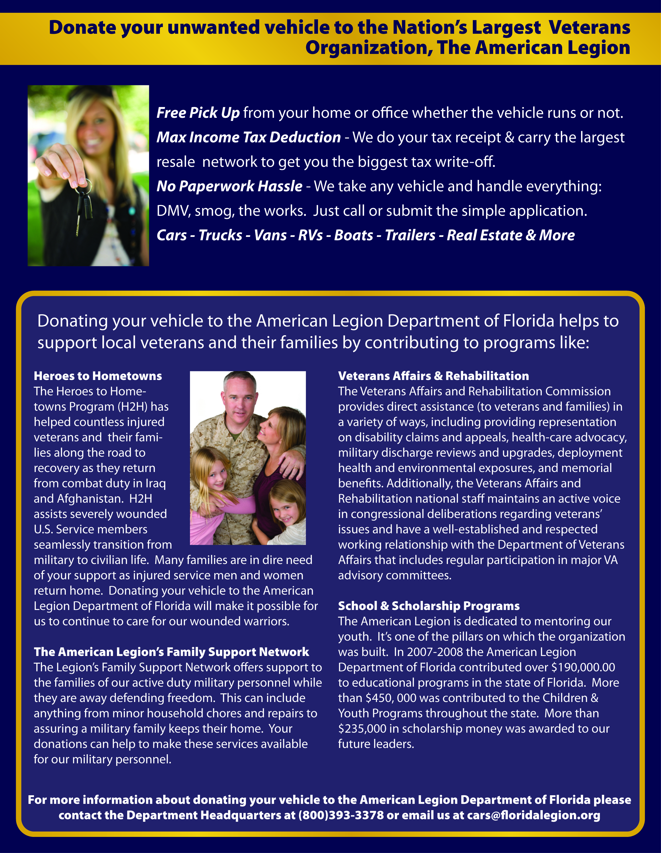 Car Donation Brochure - Inside