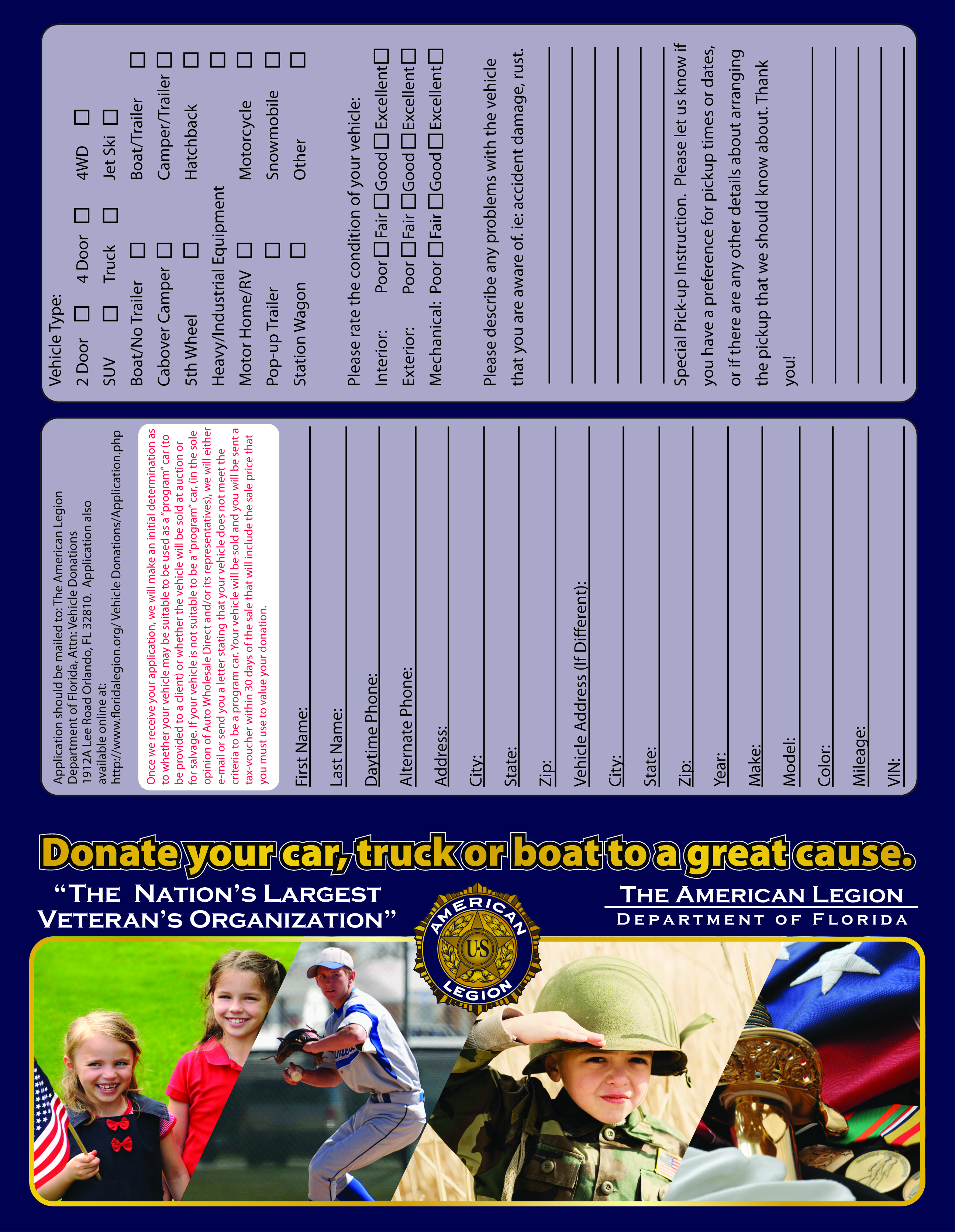 Car Donation Brochure - Outside