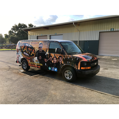 La Raza Radio Van Wrap